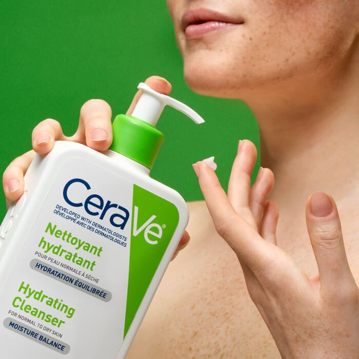 CeraVe Hydrating Facial Cleanser, Daily Face Wash for Normal to
