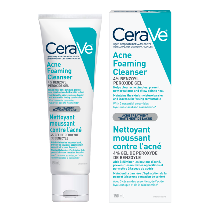 Ciro Kriminel bord Acne Foaming Cleanser with Benzoyl Peroxide | CeraVe Canada