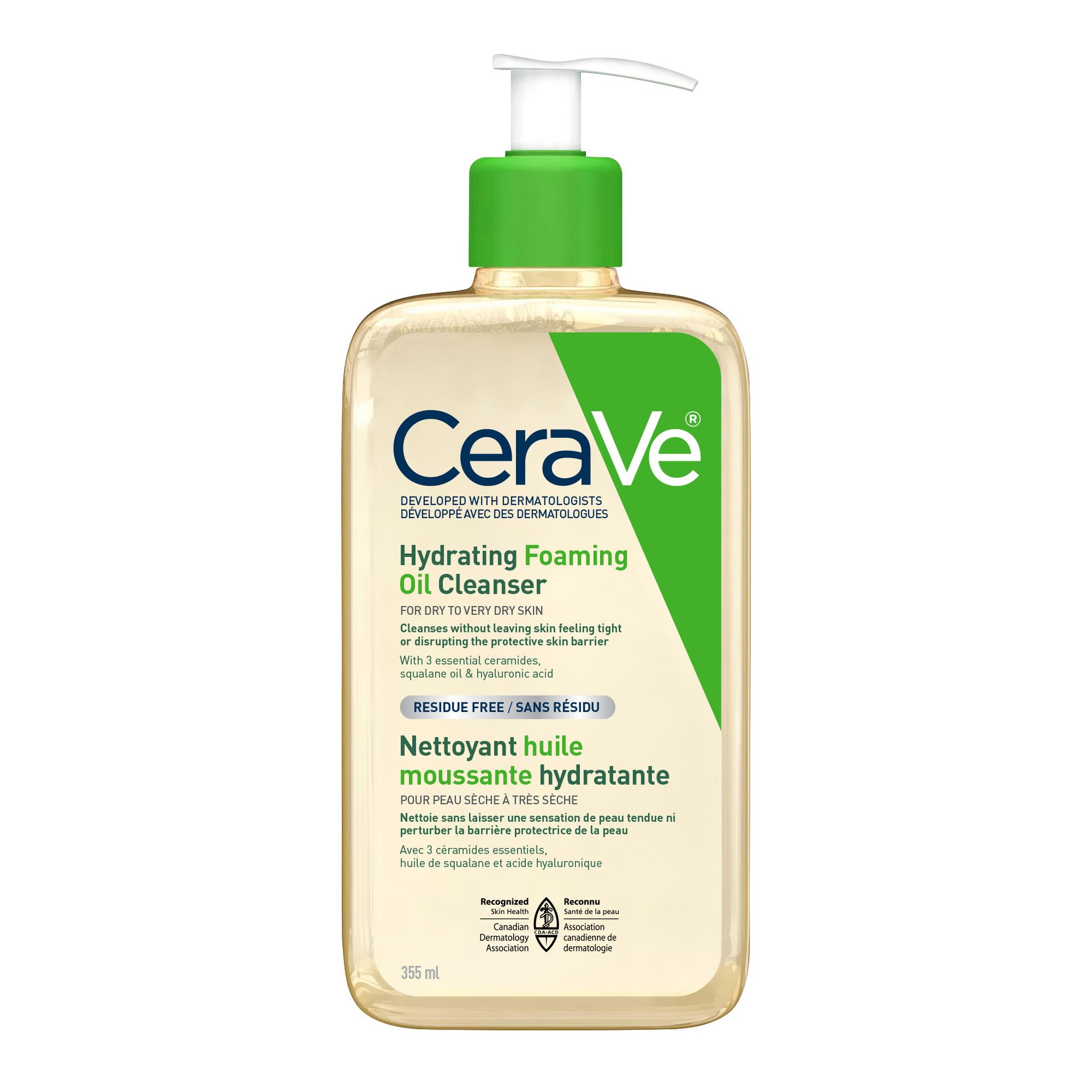 Hydrating Foaming Oil Cleanser with Squalane Oil - CeraVe CA