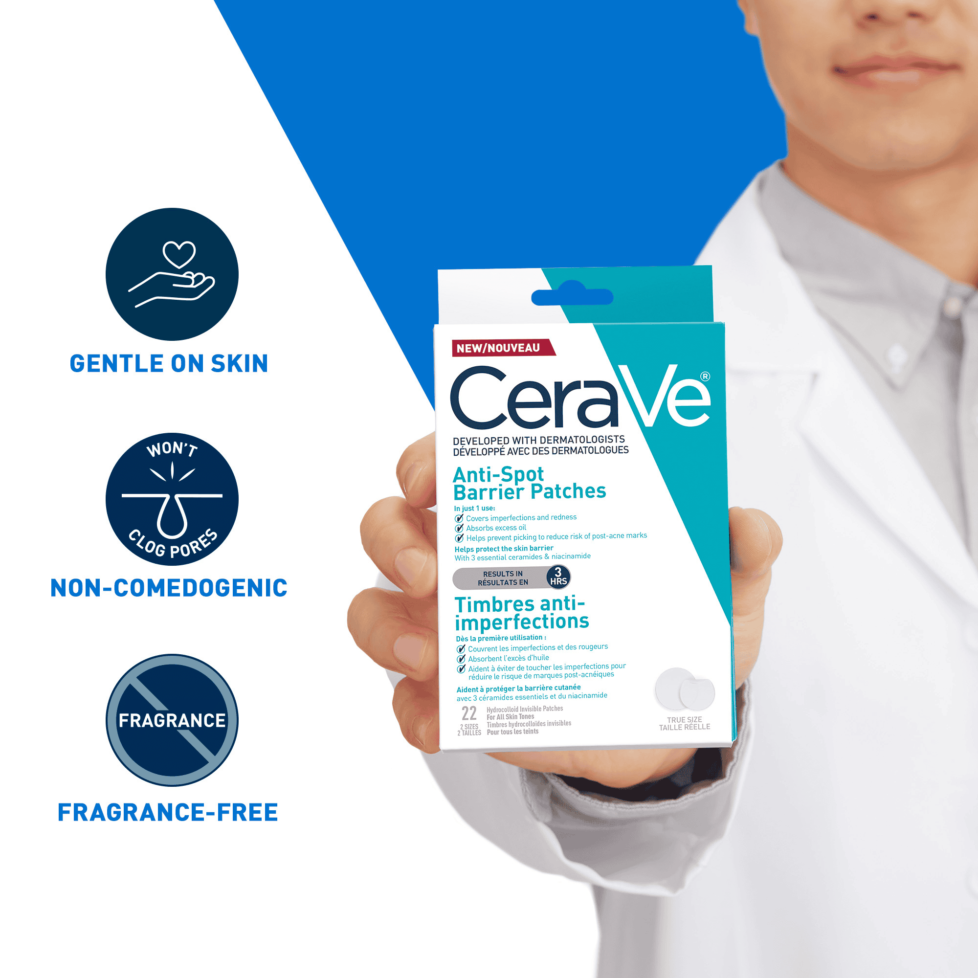 Anti-Spot Barrier Patches - Visible Results in 3HRS - CeraVe
