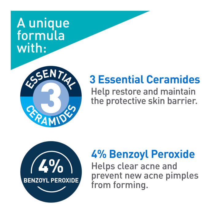 Acne Foaming Cleanser with Benzoyl Peroxide CeraVe Canada