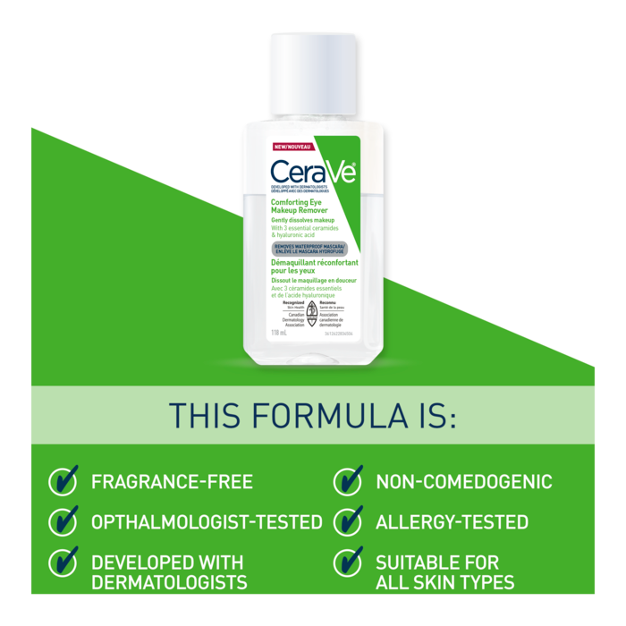 Comforting Eye Makeup Remover - For All Skin Types - CeraVe
