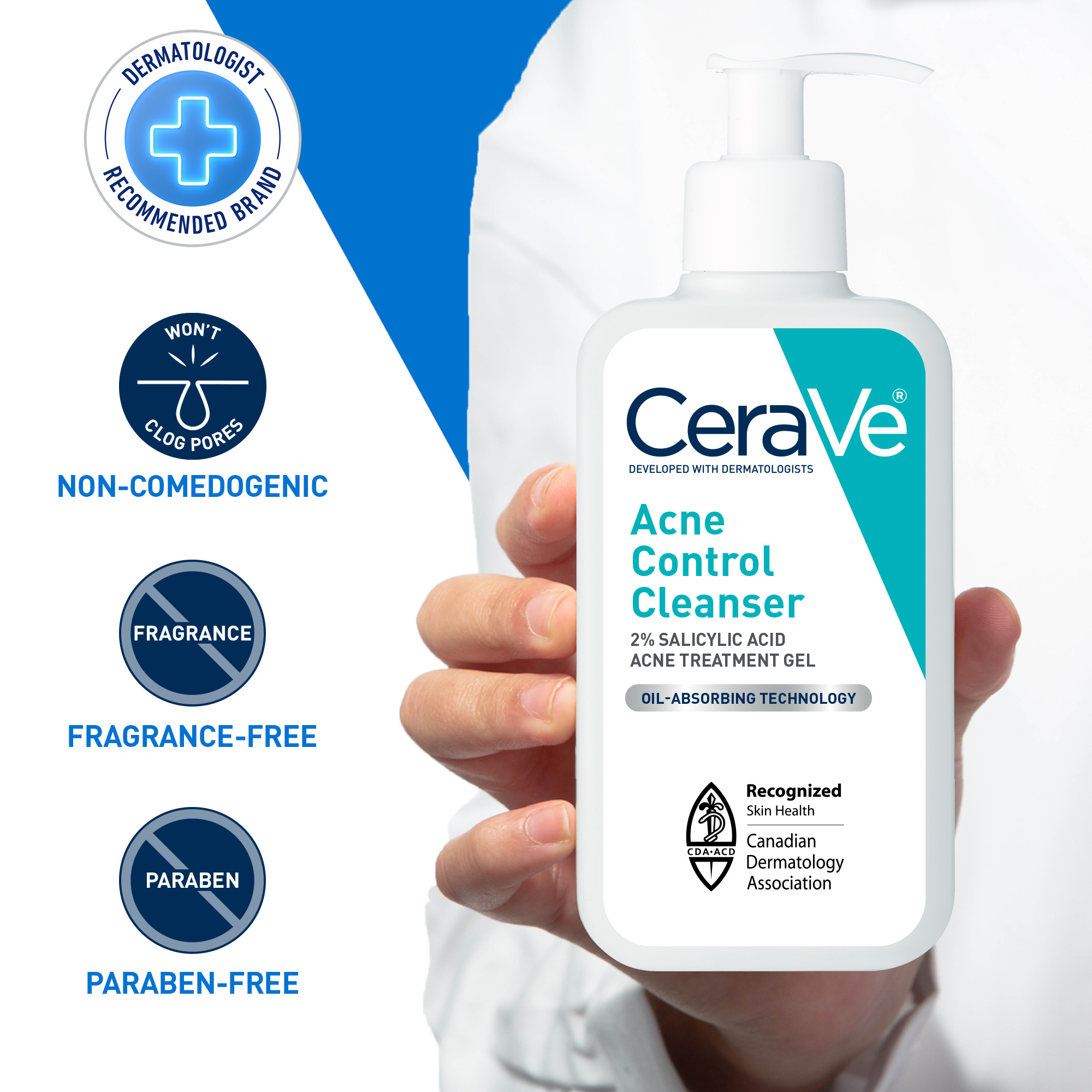 Daily Acne Control Cleanser with 2 Salicylic Acid CeraVe