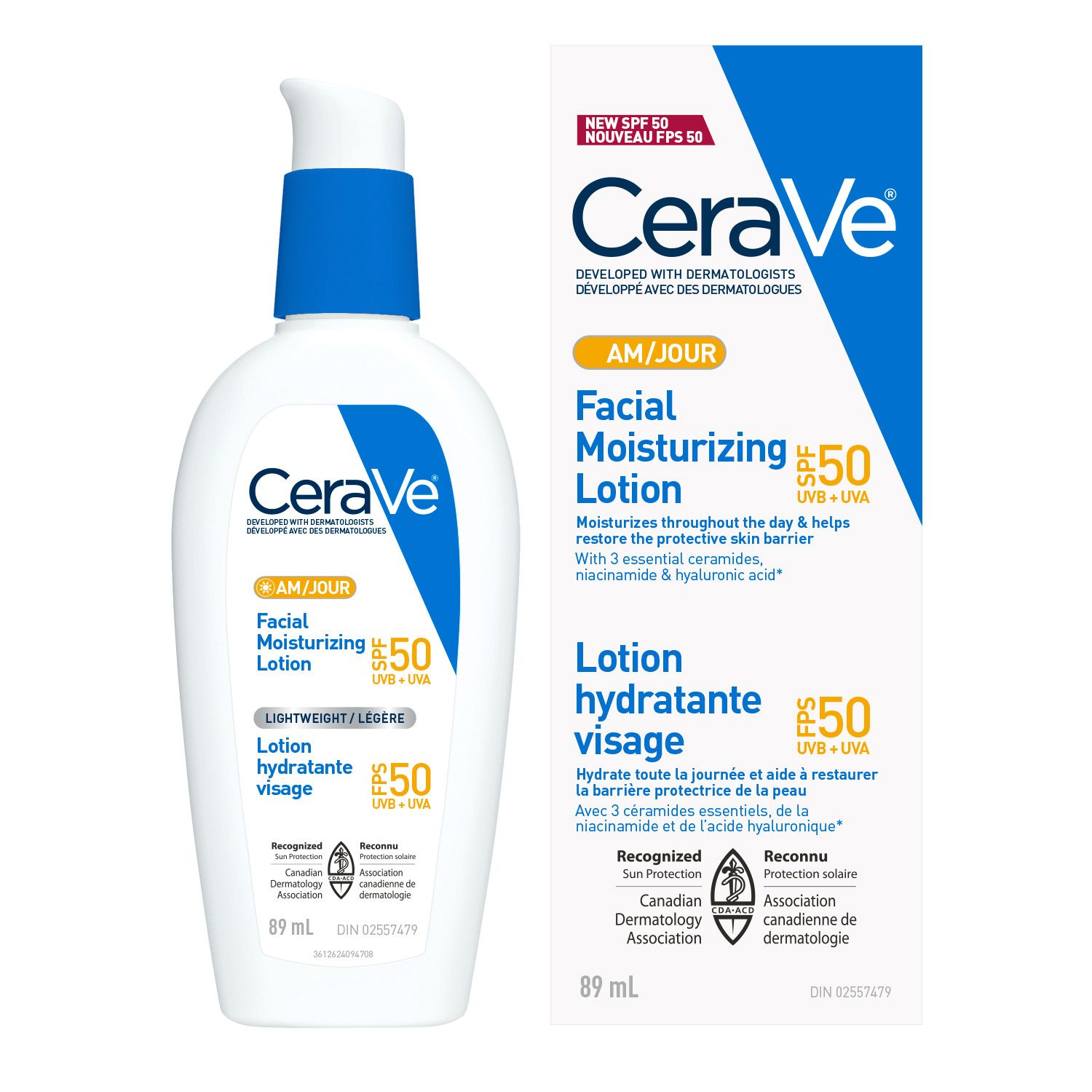 CeraVe AM Facial Moisturizing Lotion SPF 50 Hydration Broad CeraVe AM Facial Moisturizing Lotion SPF 50 Hydration Broad